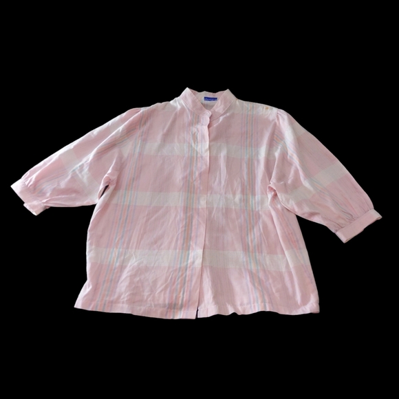 Blouses Button Up Set Of 5 Vintage Blouses Size Small/Medium READ DESCRIPTION - Picture 10 of 12